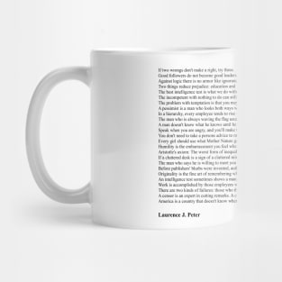 Laurence J. Peter Quotes Mug